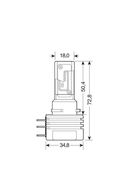 Kit di conversione a LED Halo Led 2pz lampada H15 15W 4000lm