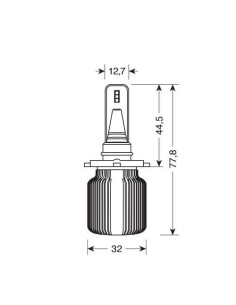 Kit di conversione a LED Halo Led Blade 2pz lampada HB3 9005 9 32V 20W 65 2