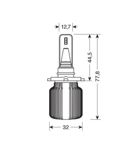 Kit di conversione a LED Halo Led Blade 2pz lampada HB3 9005 9 32V 20W 65