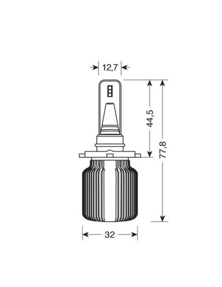 Kit di conversione a LED Halo Led Blade 2pz lampada HB3 9005 9 32V 20W 65