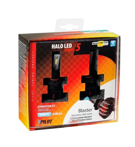 Kit di conversione a LED Halo Led Blaster 2pz lampada H10 HB3 9005 20W 4500