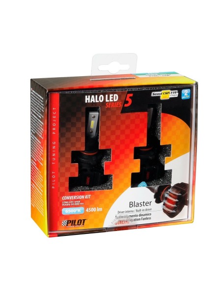 Kit di conversione a LED Halo Led Blaster 2pz lampada H10 HB3 9005 20W 4500