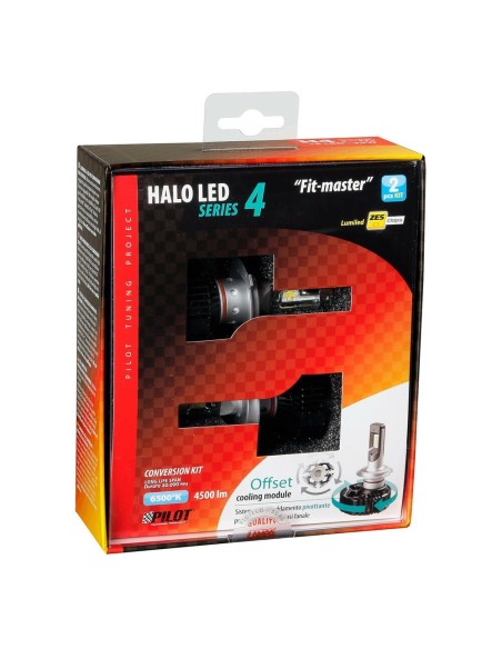 Kit di conversione a LED Halo Led Fit Master 2pz lampada H4 25W 4500lm