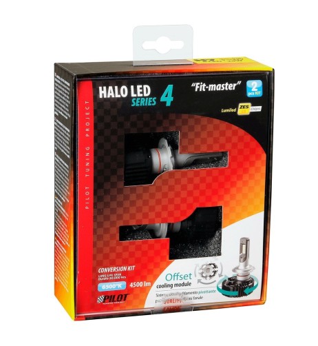 Kit di conversione a LED Halo Led Fit Master 2pz lampada H7 25W 4500lm