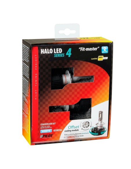 Kit di conversione a LED Halo Led Fit Master 2pz lampada H7 25W 4500lm