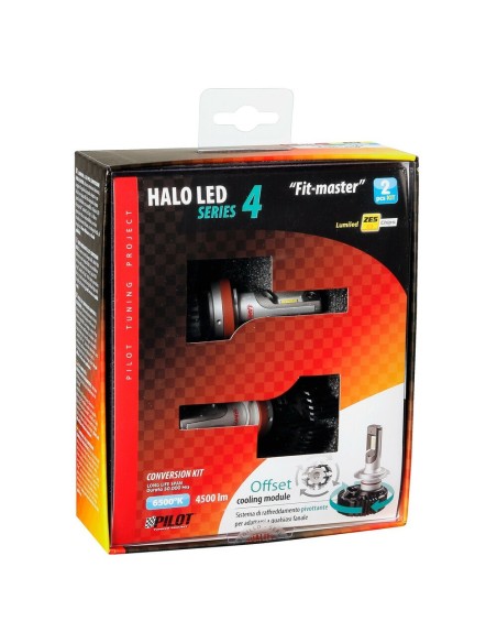 Kit di conversione a LED Halo Led Fit Master 2pz lampada H8 H9 H11 H16 25W 