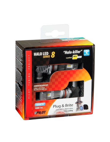 Kit di conversione a LED Halo Led Killer 2pz lampada H10 HB3 9005 25W 5000l