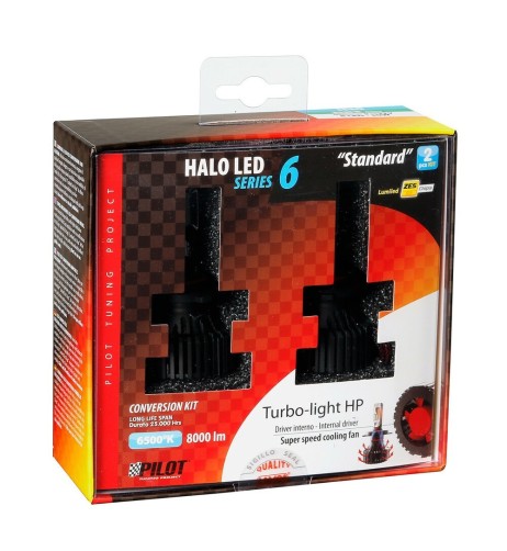 Kit di conversione a LED Halo Led Standard 2pz lampada H10 HB3 9005 30W 800