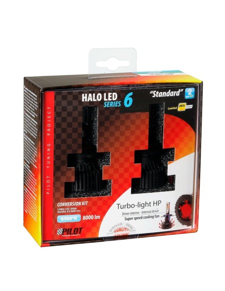 Kit di conversione a LED Halo Led Standard 2pz lampada H10 HB3 9005 30W 800