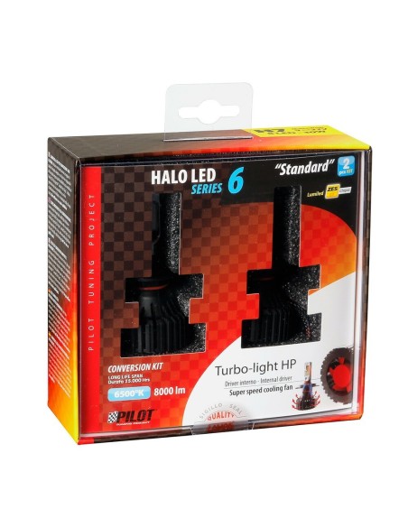 Kit di conversione a LED Halo Led Standard 2pz lampada H7 30W 8000lm