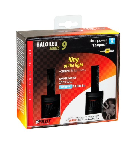 Kit di conversione a LED Halo Led Ultra Power 2pz lampada H4 45W 10000lm