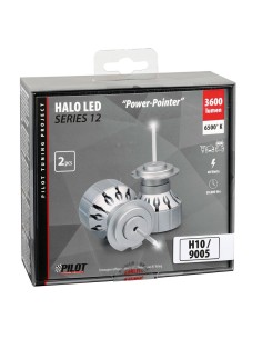 Kit di conversione a LED Halo Power Pointer Led 2pz H10 HB3 9005 40W 3600lm 2