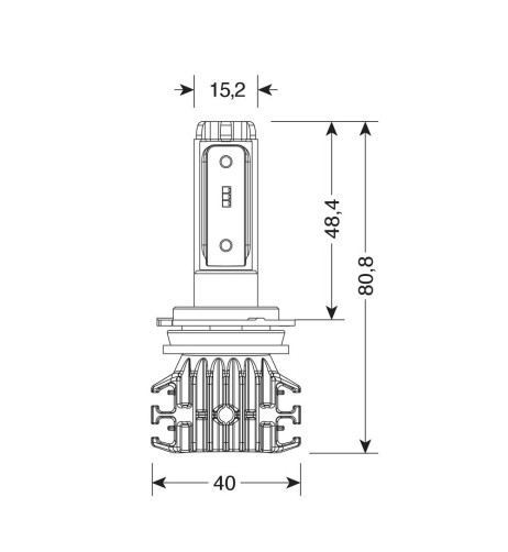 Kit di conversione LED moto Halo Led Pro Bike 1pz lampada H7 25W 2250lm