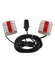 Kit fanali posteriori magnetici a LED 12V kit cablato omologato