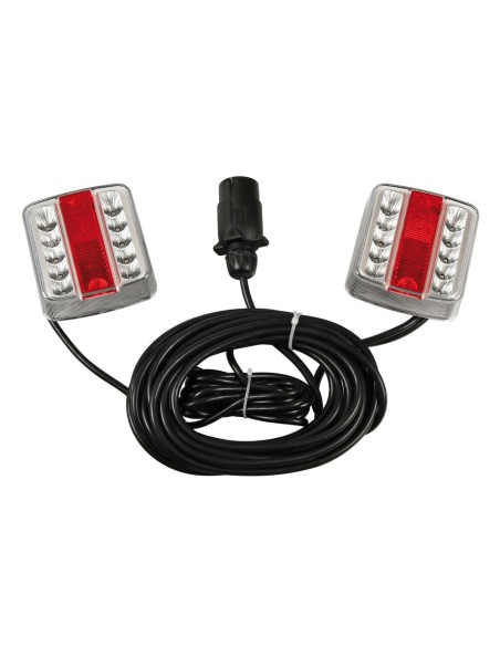 Kit fanali posteriori magnetici a LED 12V kit cablato omologato