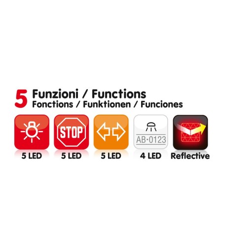 Kit fanali posteriori magnetici a LED 12V kit cablato omologato