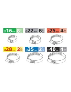 Kit fascette stringitubo in acciaio 26 pz 2
