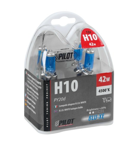 Kit lampadine blu xenon 20 H10 12V 42W PY20d 4500K