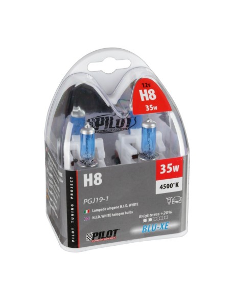 Kit lampadine blu xenon 20 H8 12V 35W PGJ19 1 4500K