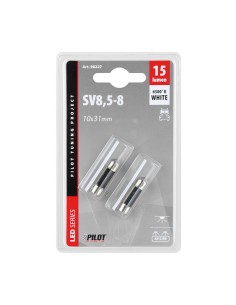 Coppia lampadine Hyper Led 24 28V siluro 10x31mm SV8 5 8 2 LED