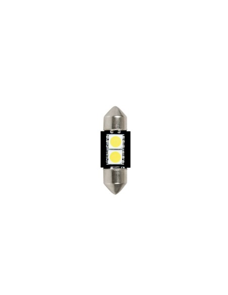 Coppia lampadine Hyper Led 24 28V siluro 10x31mm SV8 5 8 2 LED