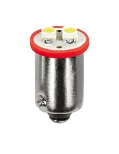 Kit lampadine hyper led BA9s 12V 2 LED rosse per cruscotto