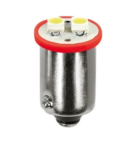 Kit lampadine hyper led BA9s 12V 2 LED rosse per cruscotto