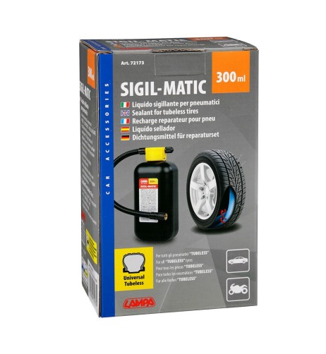 Kit liquido sigillante compressori per pneumatici 300 ml