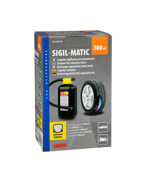 Kit liquido sigillante compressori per pneumatici 300 ml