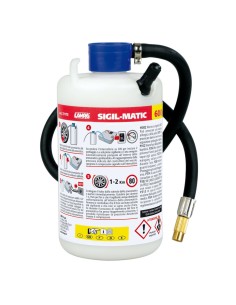 Kit liquido sigillante compressori per pneumatici 600 ml