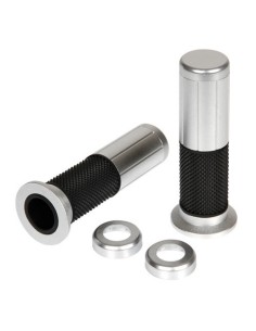 Kit Manopole Tatoo per moto e scooter gomma alluminio UNIVERSALI