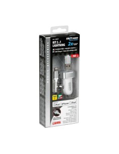 Kit presa USB auto con cavo 100cm USB 8 pin 12 24V per dispositivi Apple 2