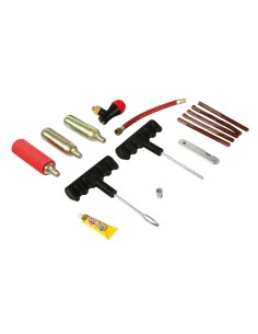 Kit riparazione tubeless forature pneumatici moto scooter e biciclette 2