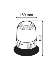 Lampada alogena 55W rotante omologata base magnetica 2