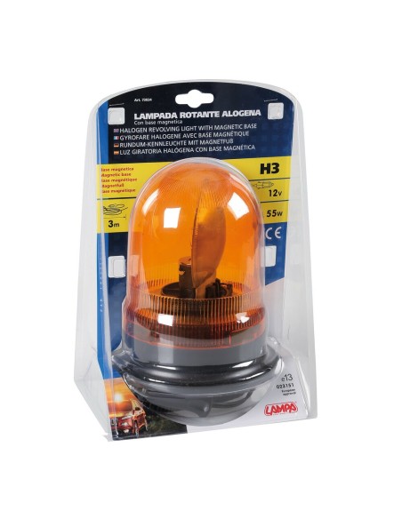 Lampada alogena 55W rotante omologata base magnetica
