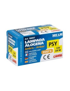 Lampada alogena di ricambio arancio 12V PSX24W 24W PG20 4