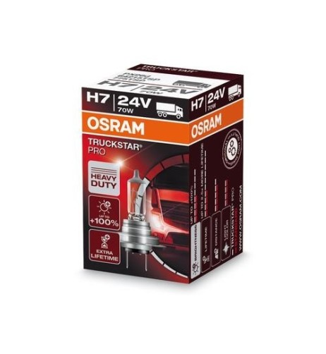 Lampada alogena H7 24V 70W PX26d 3200K Osram Truckstar Pro