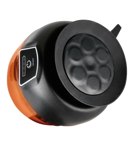 Lampada emergenza con luce rotante a led ricaricabile 9 30V 230V