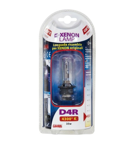 Lampada HID xenon D4R ricambio 4300K omologata