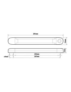 Lampada Luce interna 12 LED 9 33V auto camper camion furgoni 2