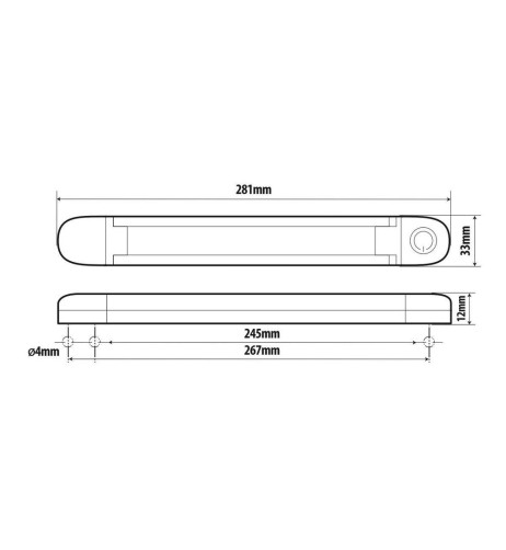 Lampada Luce interna 12 LED 9 33V auto camper camion furgoni