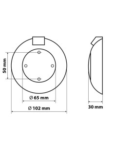 Lampada Luce interna di cortesia a LED 24V 2