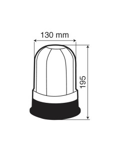 Lampada rotante alogena 12 24V lampeggiante RH 1 2