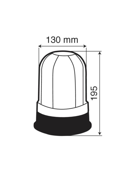 Lampada rotante alogena 12 24V lampeggiante RH 1