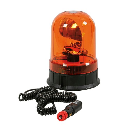 Lampada rotante alogena 12 24V lampeggiante RH 2 base magnetica e ventosa