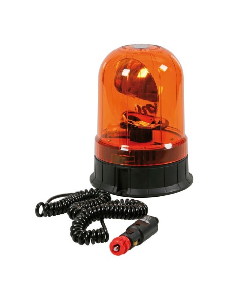 Lampada rotante alogena 12 24V lampeggiante RH 2 base magnetica e ventosa