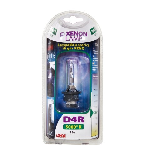Lampada singola HID Xenon 5000K D4R 35W P32d 6 omologata