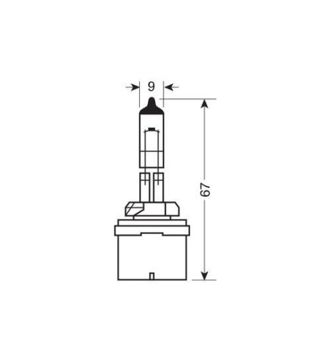 Lampadina alogena 12V PG13 H27 1 Osram Original line