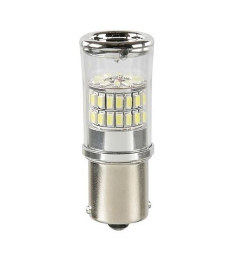 Lampadina auto P21W BA15s 48 led SMD 12 24V doppia polarita 