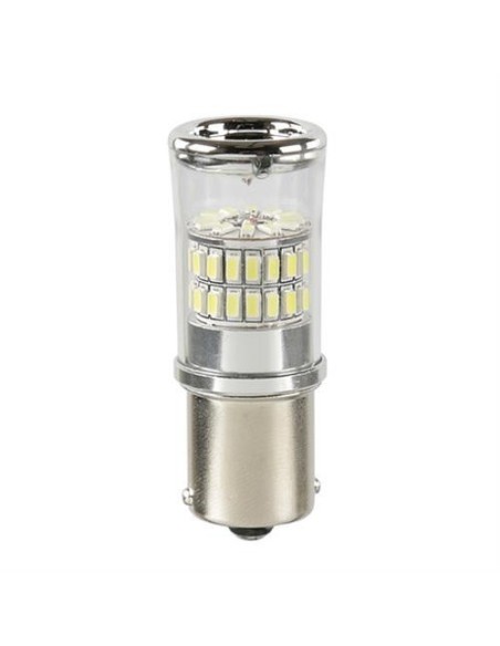 Lampadina auto P21W BA15s 48 led SMD 12 24V doppia polarita 
